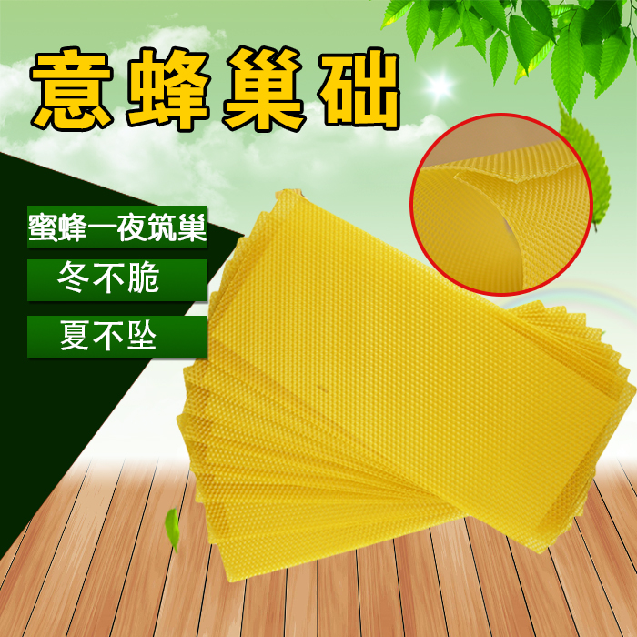 巢础意蜂专用巢础蜂巢基深房蜜蜂巢础养蜜蜂工具蜂蜡巢础包邮蜂具