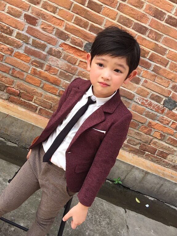 儿童西装外套男童2-34-5-6-7岁潮宝宝休闲西服韩版英伦帅气小西装