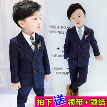 2 flower girl dress boy little suit suit 6 spring and autumn 1-3 year old male baby 4 British handsome 7 boy suit 5