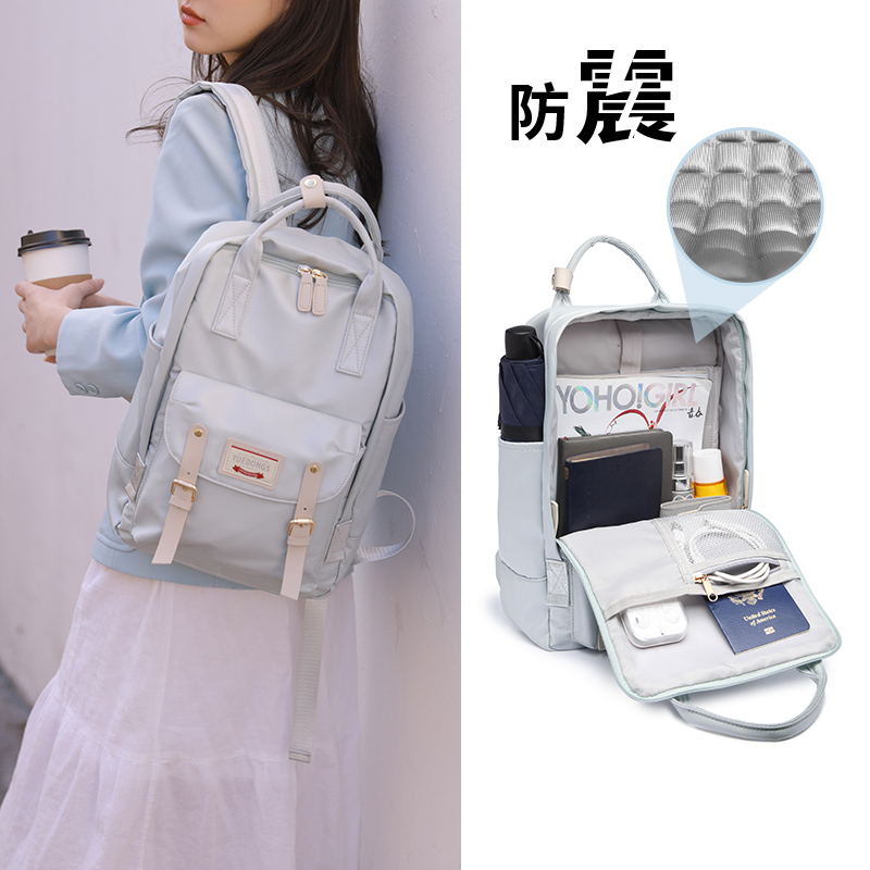 Pen electric bag Double shoulder woman 14 inch Shoulder Bag Carry-ins Wind Apply Apple macbookpro13 3air Lenovo Little New 15 6 minimalist Japan anti-fall and good looking Huawei HP