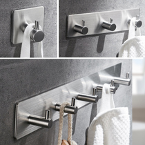 304 stainless steel hook black toilet wall single shoe cabinet fitting free hole single hook door hook