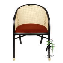 American Style Solid Wood Vine choreography Leisure chair Sub-South East Asia Fujiscan Hotel Decent Board Room Dining Chair Double chair