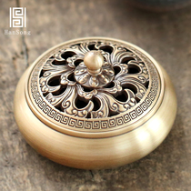 Pure copper incense burner household antique aromatherapy indoor Lotus pantry for Buddha incense burner ornaments