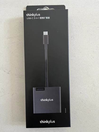 Lenovo ThinkPlus USB-C 3-in-1 휴대용 Expander Type-C에서 VGA 및 HDMI 및 USB3.0 Lenovo ThinkPlus USB-C 3-in-1 휴대용 Expander Type-C에서 VGA 및 HDMI 및 USB3.0
