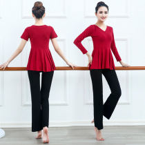 Dance clothing adult New modal V collar training uniforms modern dance practice clothing Latin dance yoga performance set