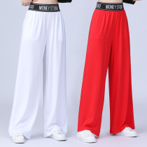 Square Dance Clothing New 2021 Wide Leg Pants Womens Sports Set Group Activities Aerobics Dance Clothes Practice Pants