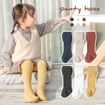 Girls with Pantyhose Spring and Autumn Pure Cotton Baby Pedest Sox White Baby Children Autumn Fashion Panty Pantyhose Underpants