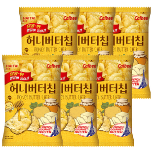 卡乐比韩国进口海太蜂蜜黄油薯片6包爆款休闲办公室零食小吃ZB
