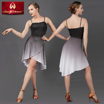 Amy dance clothes Latin dance practice clothes womens split fish tail dress fashion practice clothes suspenders Latin dance dress dress