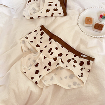 Dairy Baa ~ Japanese cotton skin-friendly girl underwear low-waist printing sweet autumn and winter breathable breifs