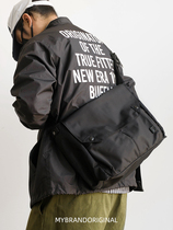 MYBRANDORIGINAL Korea eco-friendly nylon side shoulder bag men business office bag black cross-body bag D3078