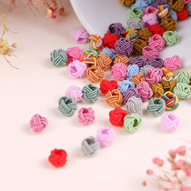 Pineapple buckle 3 layer Coil knot hand woven bracelet Braid Rope Chinese knot jewelry accessories diy material button