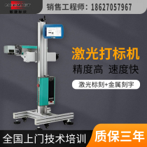 Agile Identification Flight CO2 Laser Marking Machine Automated Date Fighting Code Engraving Machine Jet Code Factory Workshop With Metal Plastic Nameplate Engraving Machine Radium Sculpted Laser DIY Ultraviolet Laser Machine