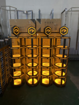 Luminous fruit plate rack Hotel supplies Five-layer bar ktv snack rack Egg-shaped creative fruit platter snack plate