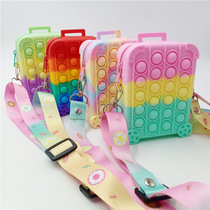 New pull-lever case Rat Pioneer Zero Money Bag single shoulder Inclined Cross-Pack Decompression Puzzle Silicone Mice Pioneer Toys