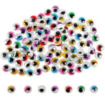 100Pcs Adhesive Wiggly Googly Eyes with Eyelash DIY Craft