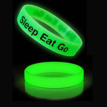 Custom silicone hand ring Night Run Luminous hand strap Like a rubber bracelet Luminous Bracelet Customize Fluorescent Silicone Bracelet