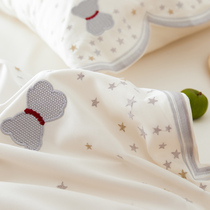 De Caroland Home Textiles 80 long-staple cotton cotton cotton Seiko embroidery four-piece bed with 1 5m1 8