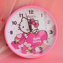 Creative cute cartoon mute home living room bedroom cat bear shape wall clock watch living room decoration clock