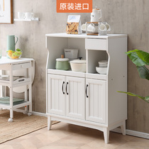 Baijing modern simple dining side cabinet Living room locker Simple cabinet cupboard Microwave oven cabinet kitchen cabinet Tea cabinet