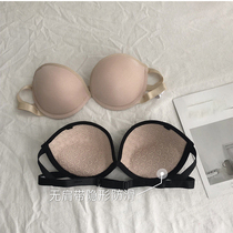 Strapless invisible underwear summer non-slip chest wrap bra No trace small chest bra anti-light bandeau womens summer