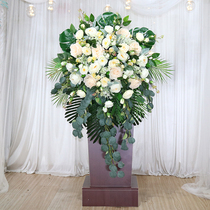 Fake flowers Simulation flowers Business etiquette table flowers Conference room desk flowers Lecture table flowers Hotel table decoration floral art