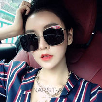 2020 new Korean version Street clap net red glasses fashion sunglasses sunglasses female trend anti-ultraviolet square mesh red