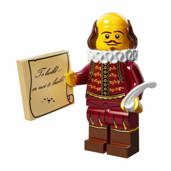 乐高正品 全新lego 71004 大电影人仔抽抽乐 #8 莎士比亚 原封_7折