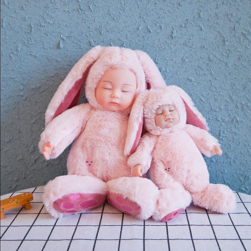 比伯娃娃晚安睡眠睡萌安抚娃娃玩偶睡觉婴儿睡梦娃娃玩具