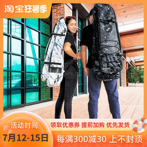 Water Pro Long Footed Webbing Bag Free Diving Water Scuba Snorkeling Triple Treasure Outfit Bag Double Shoulder Backpack Wear-proof Fashion