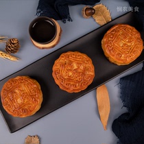 Guangxi Lingshan Specialty mooncake snacks Wuren Char Siu Winter Rong Mooncake Traditional Sha Ping Mooncake hemp rong egg yolk char Siu