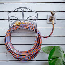 Thick steel spray hose storage winding water pipe rack large wall-mounted courtyard garden