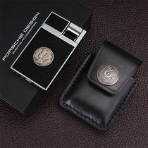 Porsche lighter special cow fur coat pure hand custom high - end head skin protective condom with waist button