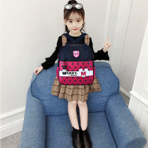 Tutoring bag Primary School schoolbag tote bag carrying book bag for men and women Children Art bag tutoring schoolbag make-up class bag double shoulder make-up bag 2019 cute tuition bag