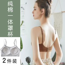 Pure cotton beauty back suspender one body vest student high school girls bandeau anti-light anti-sagging chest sports underwear