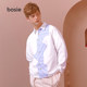 BOSIE autumn shirt men's couple models female tide card geometry simple stitching contrast shirt tide B002 BOSIE autumn shirt men's couple models female tide card geometry simple stitching contrast shirt tide B002