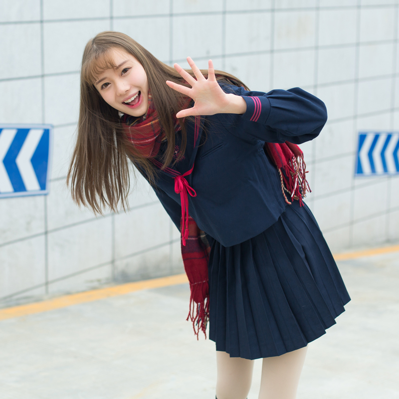 【恋染家】jk制服班服冬季少女学生装制服正统日本校服学院风套装