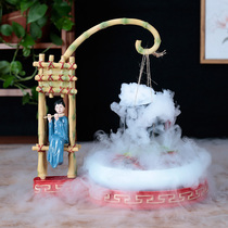 Featured hotel supplies creative Xishi dry ice tableware artistic conception hot pot restaurant Ming file theme restaurant special-shaped plate