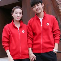 Xiaomi home work clothes long-sleeved sweatshirt customized Huawei coat mobile phone store autumn and winter men's and women's work clothes with word logo