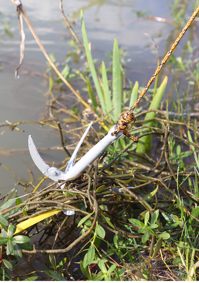 水草刀钓鱼割草刀渔具除除草锚刀拉草器野钓加厚抓草钩抓钩草神器