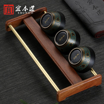 Huali small kung fu tea cup holder rack Duobao cabinet tea set tea ceremony accessories tea cup storage rack cup holder