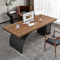 Solid Wood Desk Boss Computer Desk Brief Modern Hotel Company Creative Desktop Desk Rectangular Writing Desk