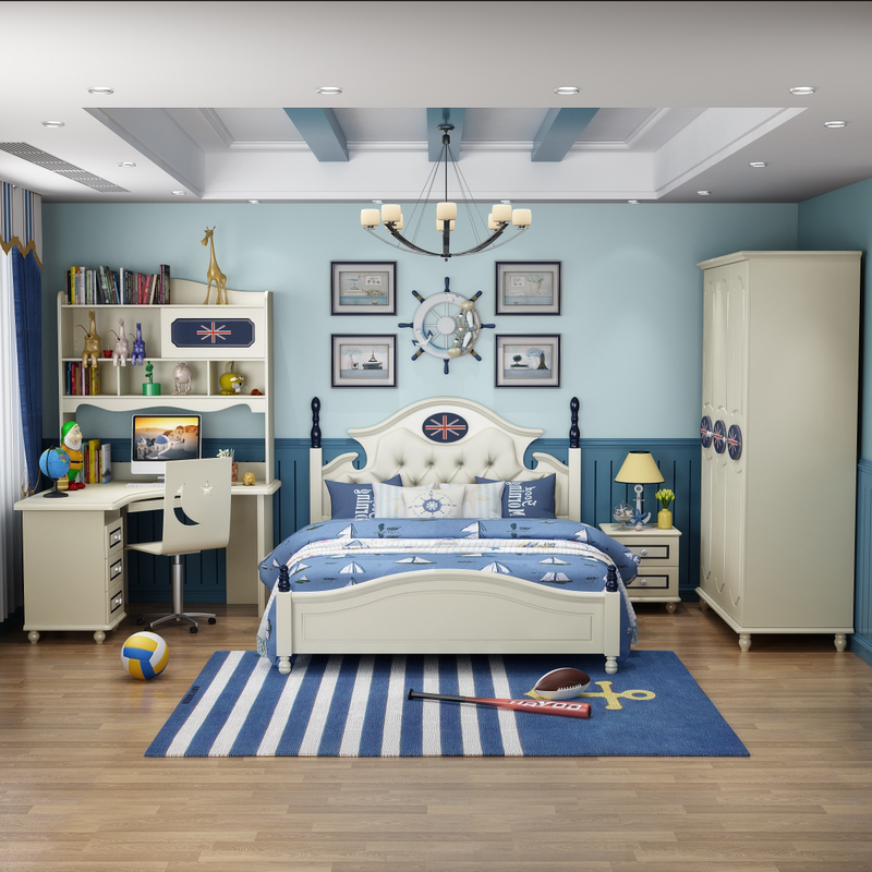 一站购齐,英伦王子儿童房,解决搭配烦恼