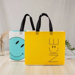 Non-woven bags in stock wholesale, heat-pressed laminated gift bags, environmentally friendly bags, laminated shopping tote bags, printed logo