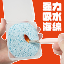 Fine Art Watercolor Painting Sponge Box Clothing Moisturizing Special Water Powder Powerful Absorbent Sponge Wash Pen Suction Pen Sponge