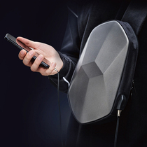 Geometric Chest Bag Multibread Men And Women Small Diagonal Satchel Shoulder Backpack Riding Bag Hard Shell Charging Portable Tide Card Original