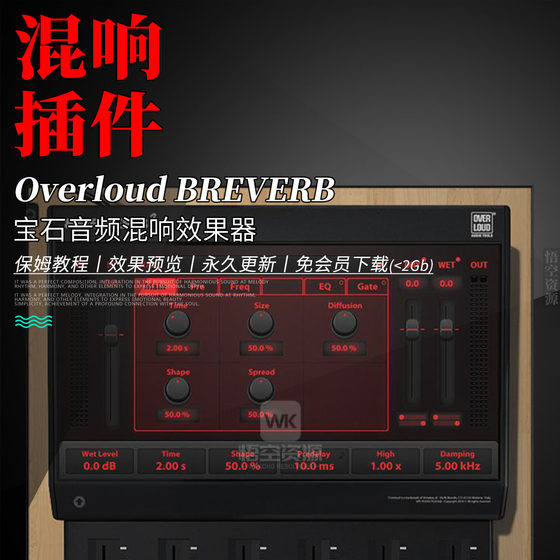 오버 루드 BreverB GEM Reverb 플러그인 효과 오버 루드 BreverB GEM Reverb 플러그인 효과