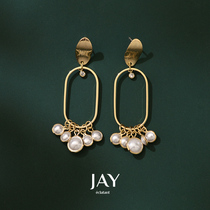 Baroque long high custom earrings temperament personality fashion earrings 2020 new tidal red wild ear drop