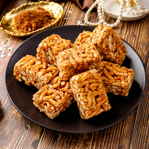 名沙黑糖燕麦沙琪玛500g抗饿零食即食软糯糕点早餐休闲食品