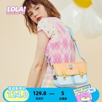 LOLA DESIGN SECRET GARDEN CAMBRIDGE BAG CUTE SINGLE SHOULDER SLOPED SATCHEL WAVE DAY STUDENT RETRO POSTMAN